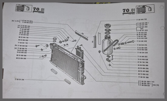 Radiateur Chausson R12 Gordini (New Old Stock)