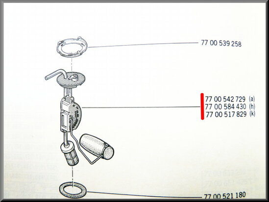 Benzine tank meter (New Old Stock).