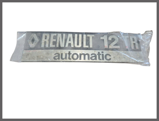 Embleem "Renault 12 TR Automatic "