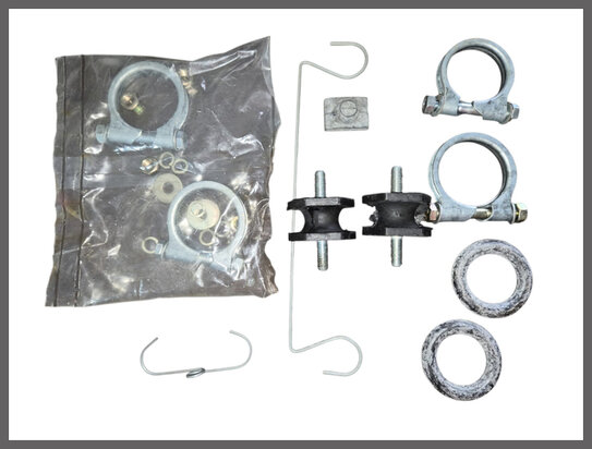 Bevestiging uitlaat set (New Old Stock).