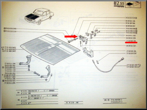 Motorkap slot (New Old Stock).