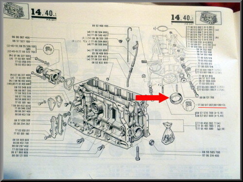 Crankshaft oil seal (80x100x13 mm).