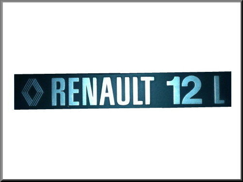 Bandeau avec logo « RENAULT 12 LL ». 