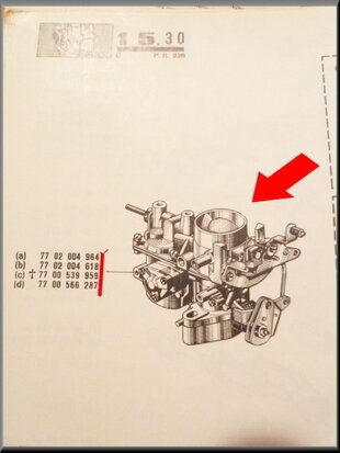 Carburateur Solex F32EISA 