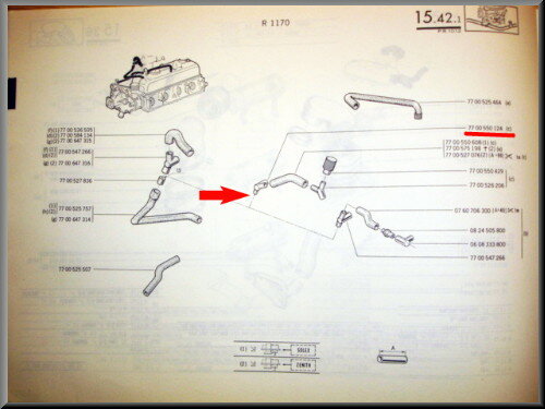 T-piece crankcase breather for Solex carburettor