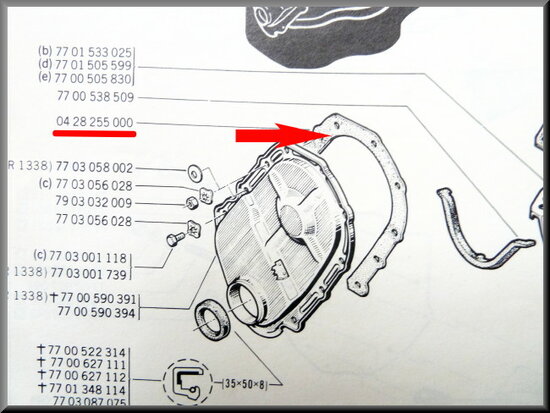 Gear cover seal