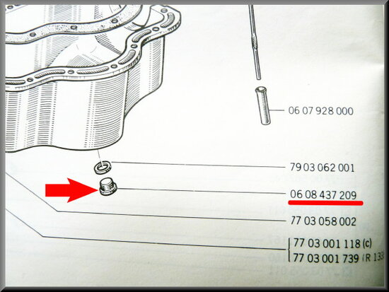 Aftapplug olie carter M18x1,5