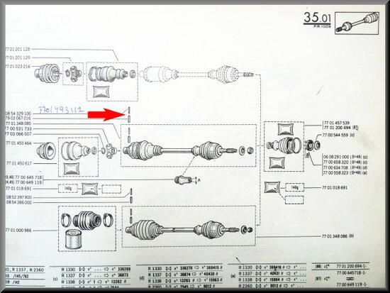 Lock pin set drive shaft 