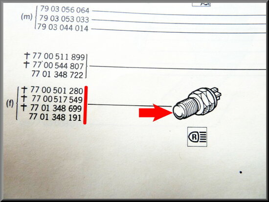 Reverse light switch 