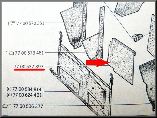 Tôle radiateur 