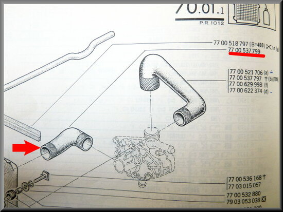 Lower radiator hose