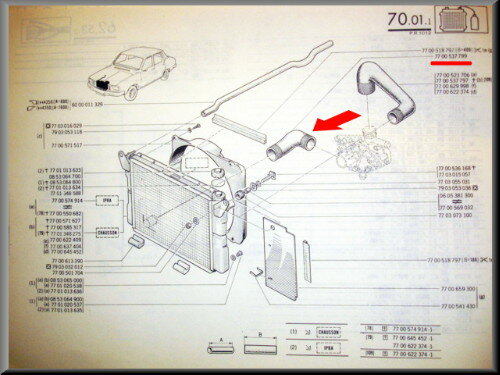 Lower radiator hose