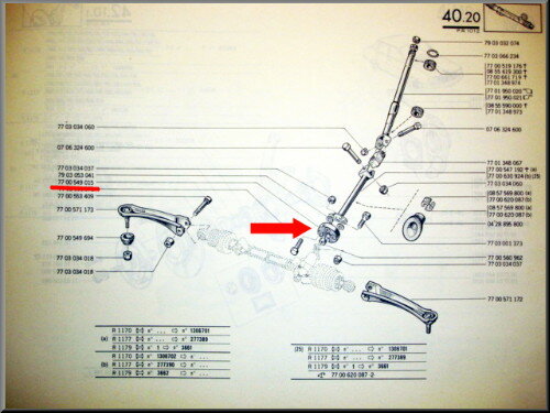 Flexible disc steering column Renault 4, 5, 8,16, 18. 