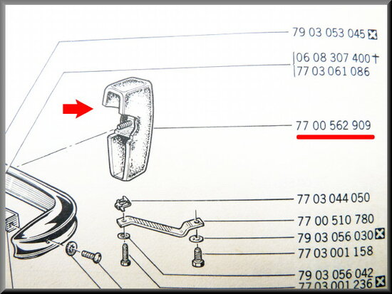 Rubber buffer rear left