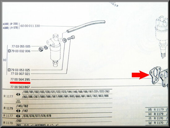 Benzinepomp pakking (groot)