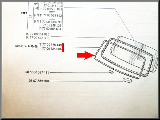Locking profile for windshield/ rear window rubber