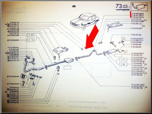 Rear pipe R12 new type