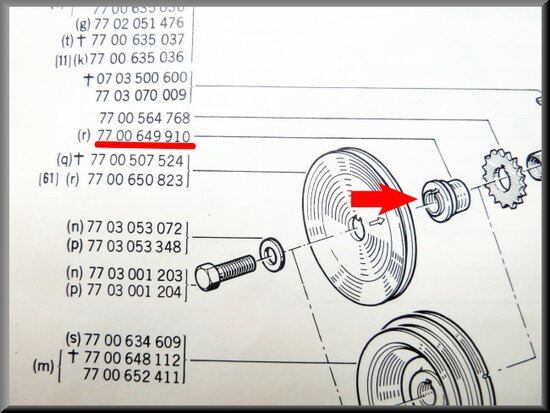 Pulley crankshaft support