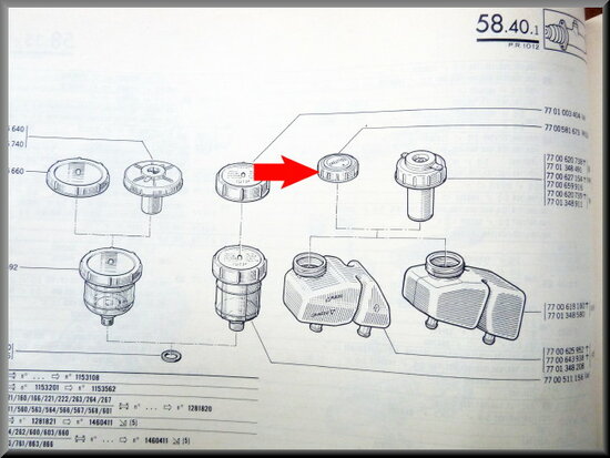 Deksel remreservoir