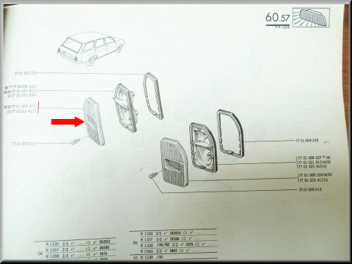  Achterlicht reflector links R12 break