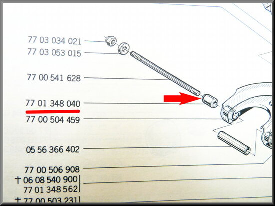 Rear axle rubber