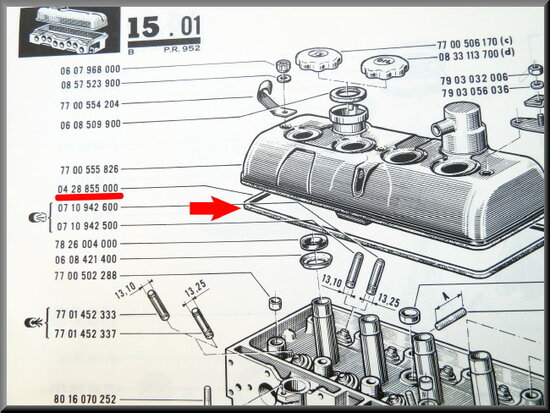 Valve cover gasket