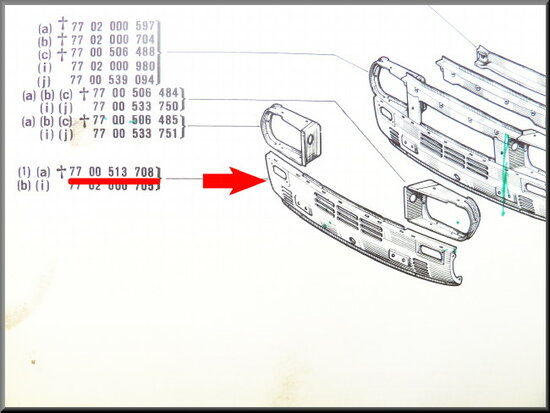 Lower front panel