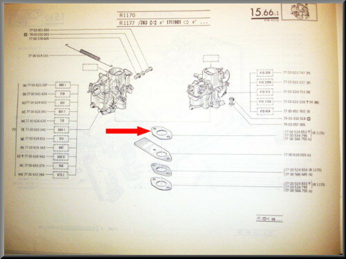 Carburettor gasket (65mm)