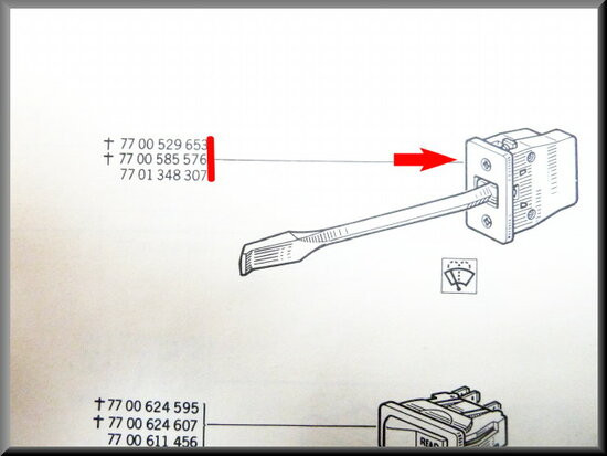 Windshield wiper switch