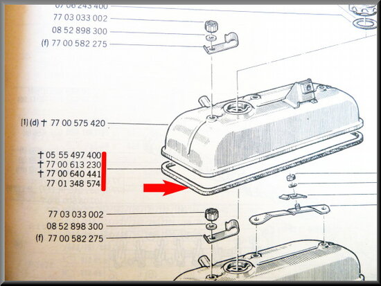 Valve cover gasket