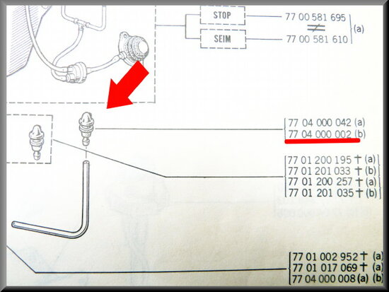 Windscreen washer nozzle 