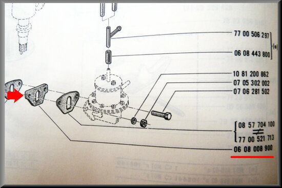 Petrol pump gasket