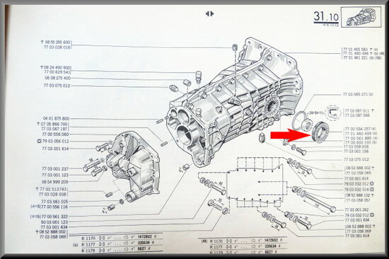 Differential bearing adjusting nut, with shaft seal