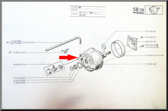 Valve brake booster