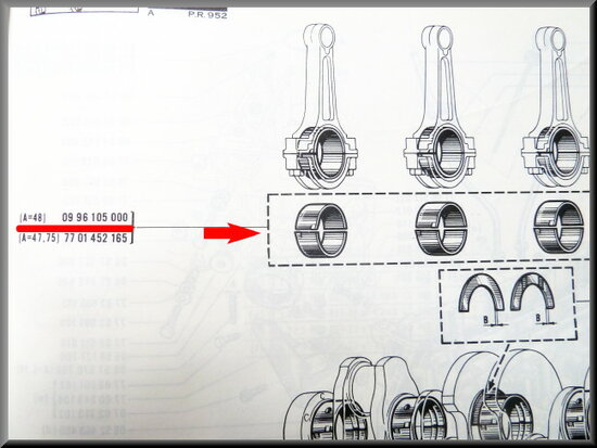 Coussinets de bielle R12 Gordini (48mm, STD)