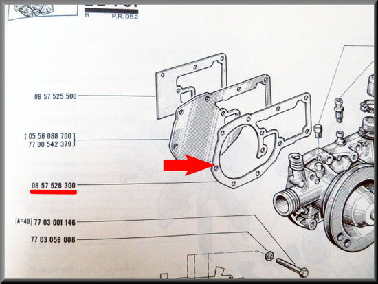 Water pump gasket