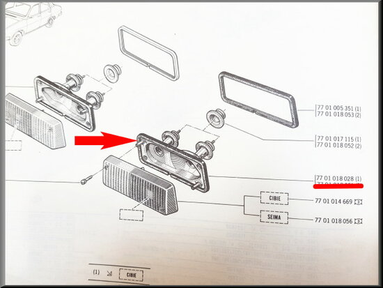 Clignotant avant gauche CIBIE 3076