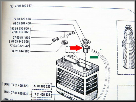 Battery terminal (negative)