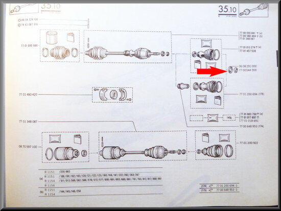 Cupper ring drive shaft