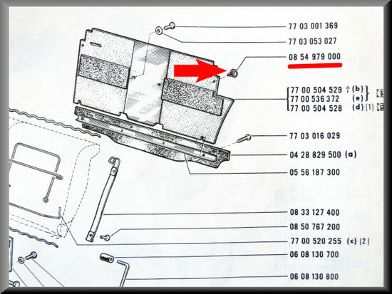 Mounting clip interior lining