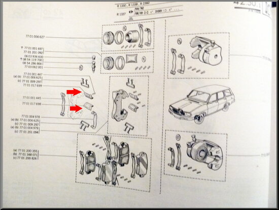 Brake caliper locking plates 