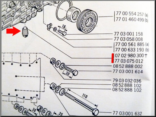 Aftapplug versnellingsbak (magnetisch).