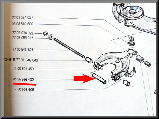 Entretoise triangle de suspension