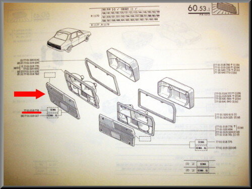 Taillight cap on the left (Pleksan)