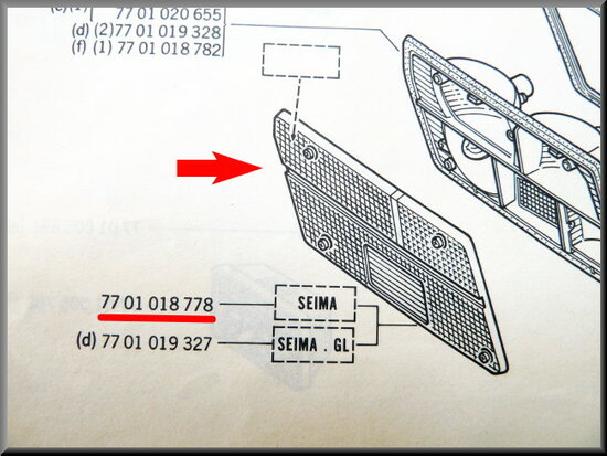 Achterlicht reflector links (Pleksan)