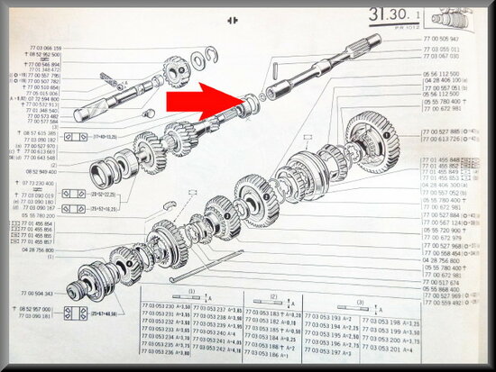 Primary shaft bearring (17x40x13,25mm).