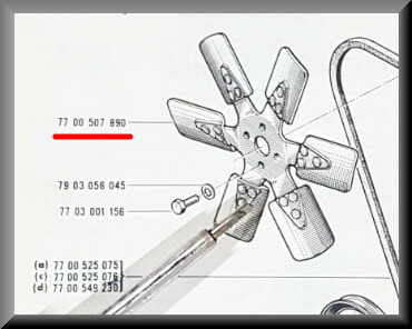 Cooling fan (metal)