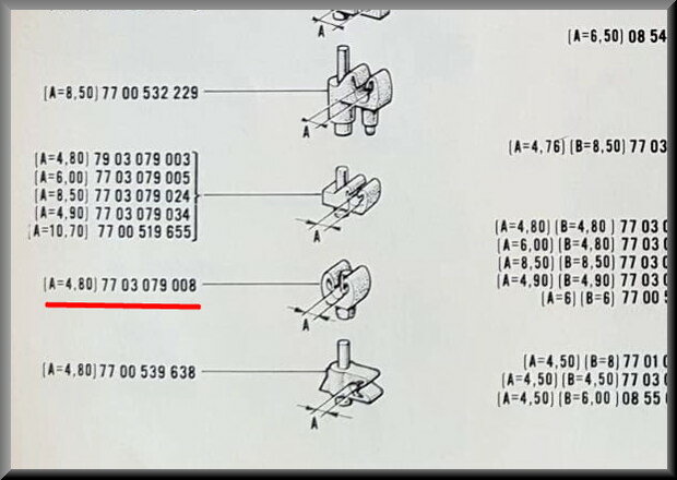 Remleiding/ benzineleiding klem (enkel)