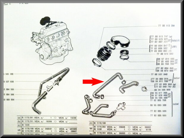 Carburettor hose