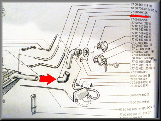 Tuyau à carburant R12 Break